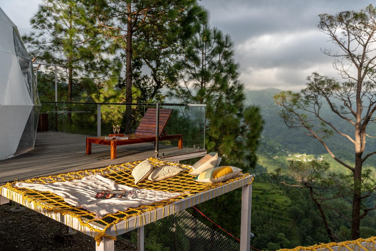 Glamp Echo Corbett, Geodesic Dome-Canopy x Solis Nature