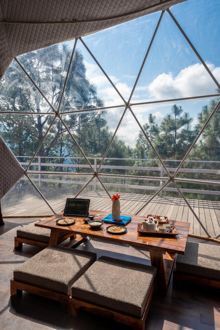 Glamp Echo Corbett, Geodesic Dome-Canopy x Solis Nature
