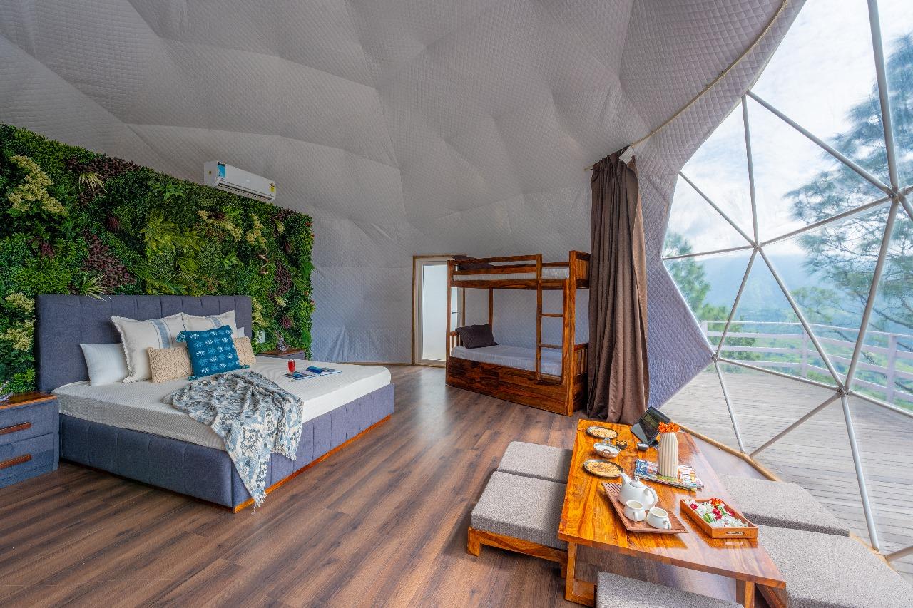 Glamp Echo Corbett, Geodesic Dome-Canopy x Solis Nature