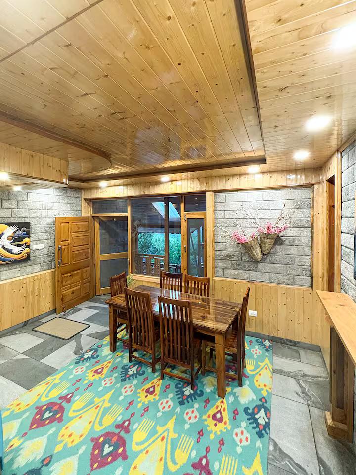 Rustic Stone Room with Balcony x Solis Nature