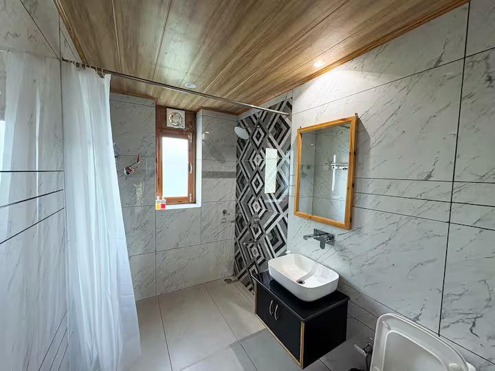 Rustic Stone Room with Balcony x Solis Nature