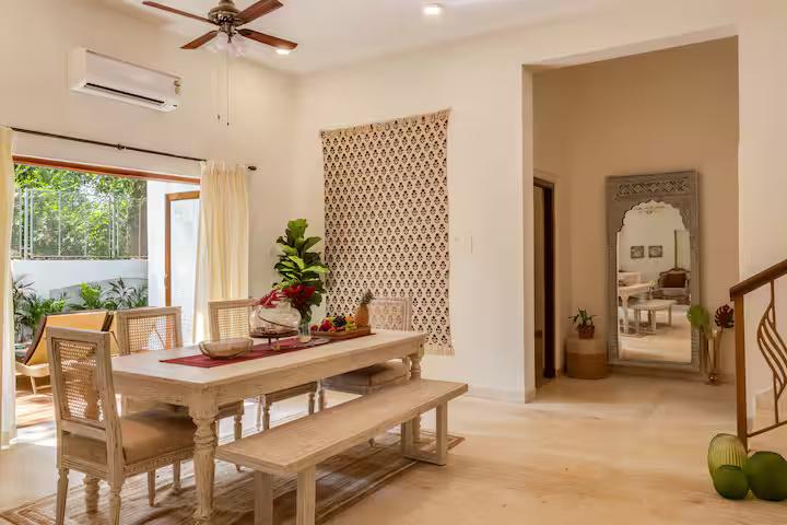 Ivory 5 BHK Private Pool Villa near Calangute x Solis Nature