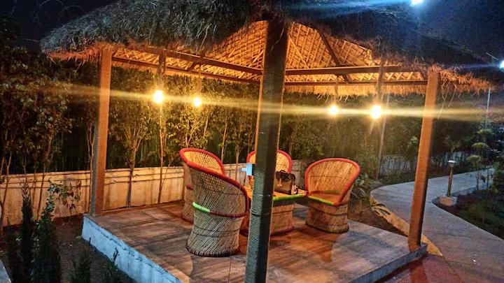 Khwaab Farmhouse for pool party, wedding, events (NCR) x Solis Nature