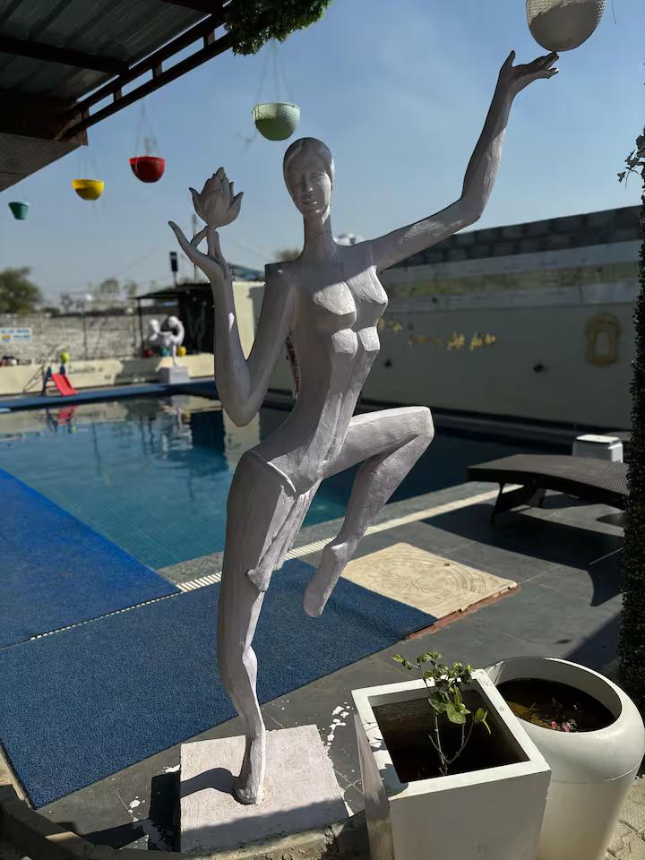 Enjoy pool at private villa in jaipur x Solis Nature