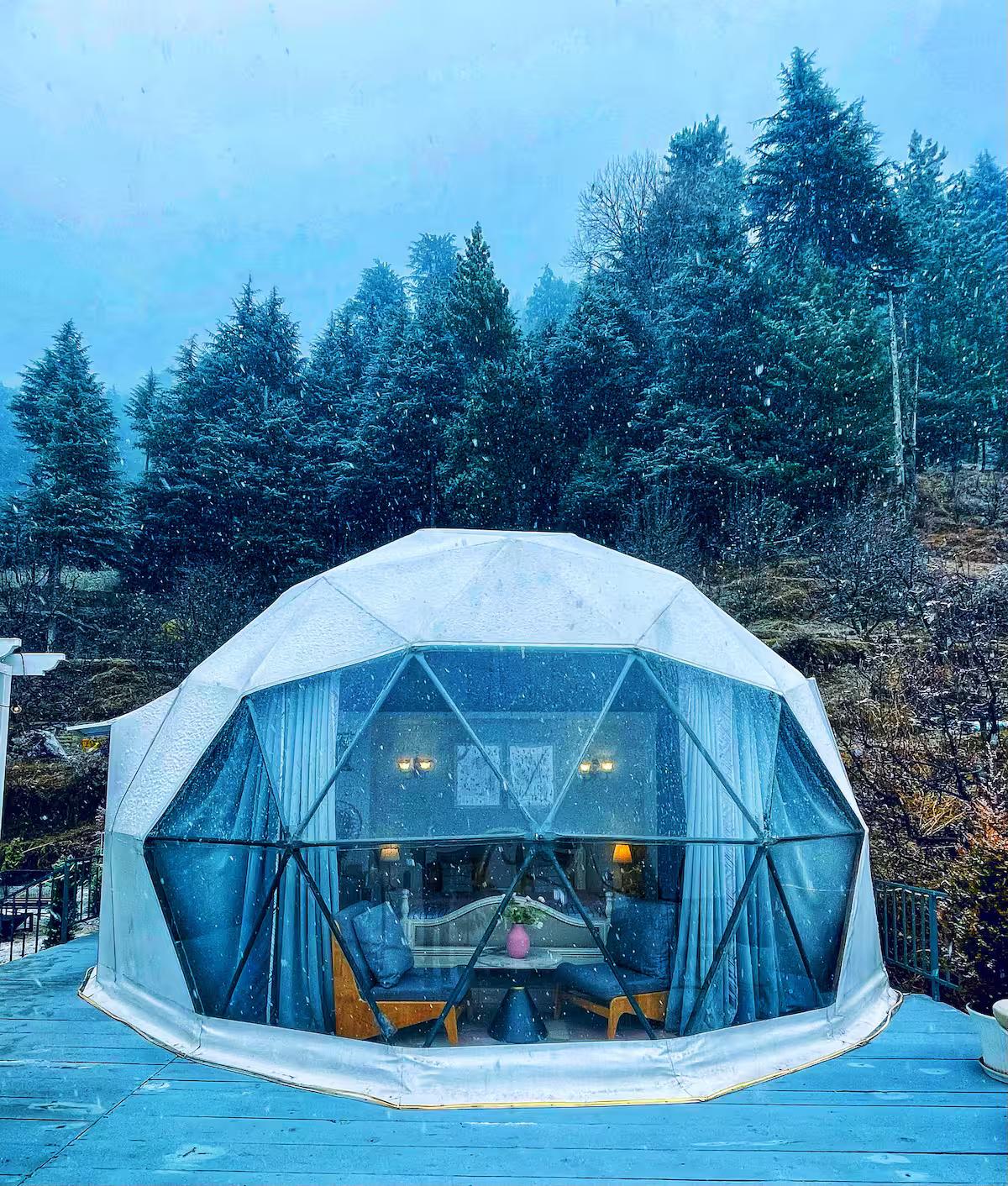 Himalayan Ridge  LuxDome with Hammock & Pvt Deck x Solis Nature