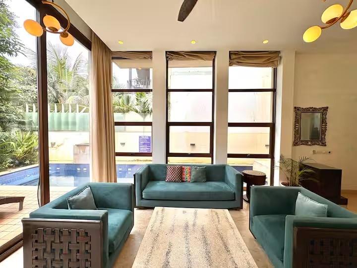 Balinese 3BHK Villa | Pvt Pool & Garden | Candolim x Solis Nature