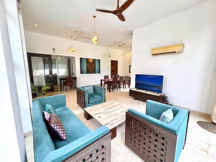 Balinese 3BHK Villa | Pvt Pool & Garden | Candolim x Solis Nature