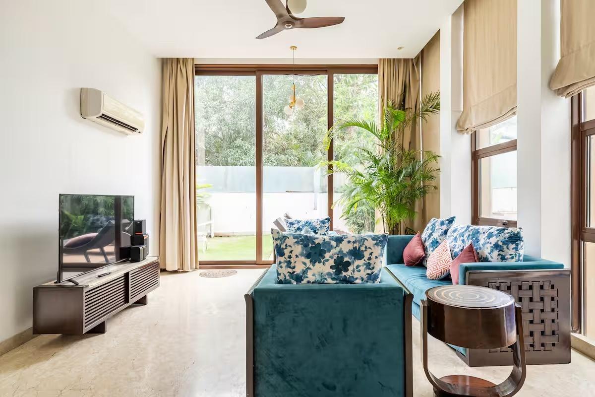 Balinese 3BHK Villa | Pvt Pool & Garden | Candolim x Solis Nature