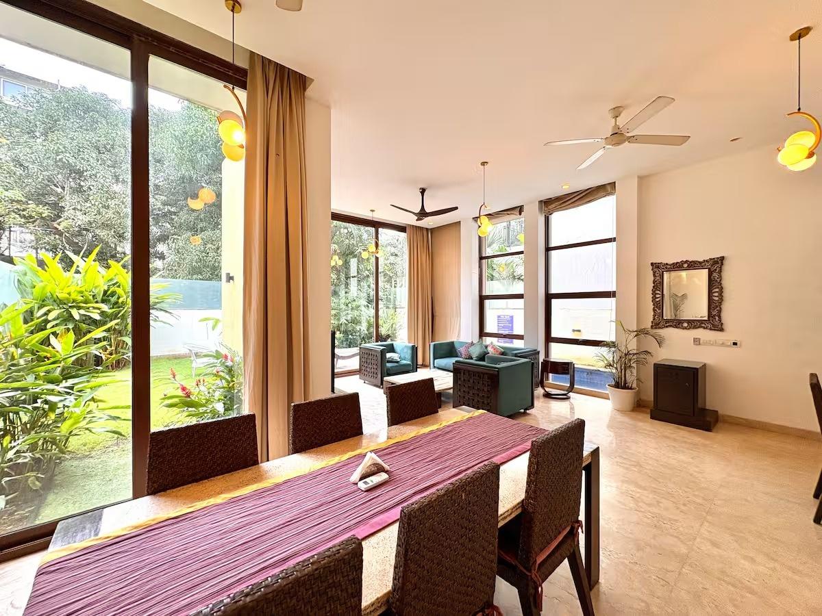 Balinese 3BHK Villa | Pvt Pool & Garden | Candolim x Solis Nature