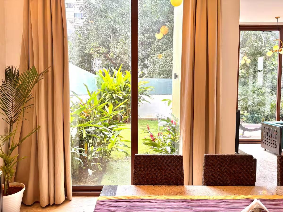 Balinese 3BHK Villa | Pvt Pool & Garden | Candolim x Solis Nature