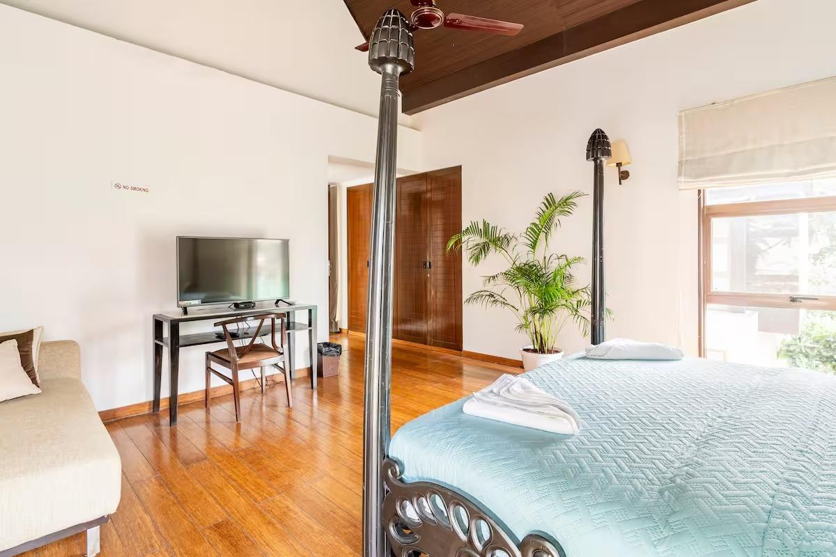 Balinese 3BHK Villa | Pvt Pool & Garden | Candolim x Solis Nature