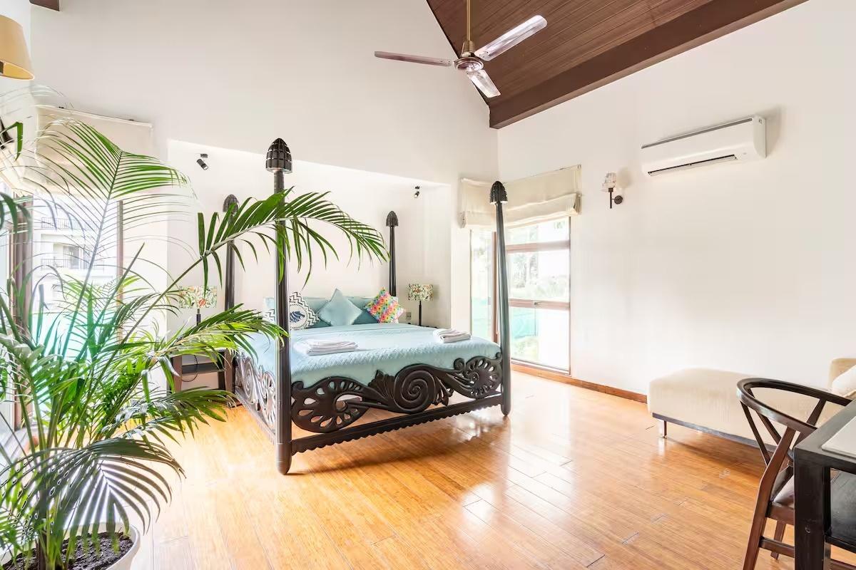 Balinese 3BHK Villa | Pvt Pool & Garden | Candolim x Solis Nature