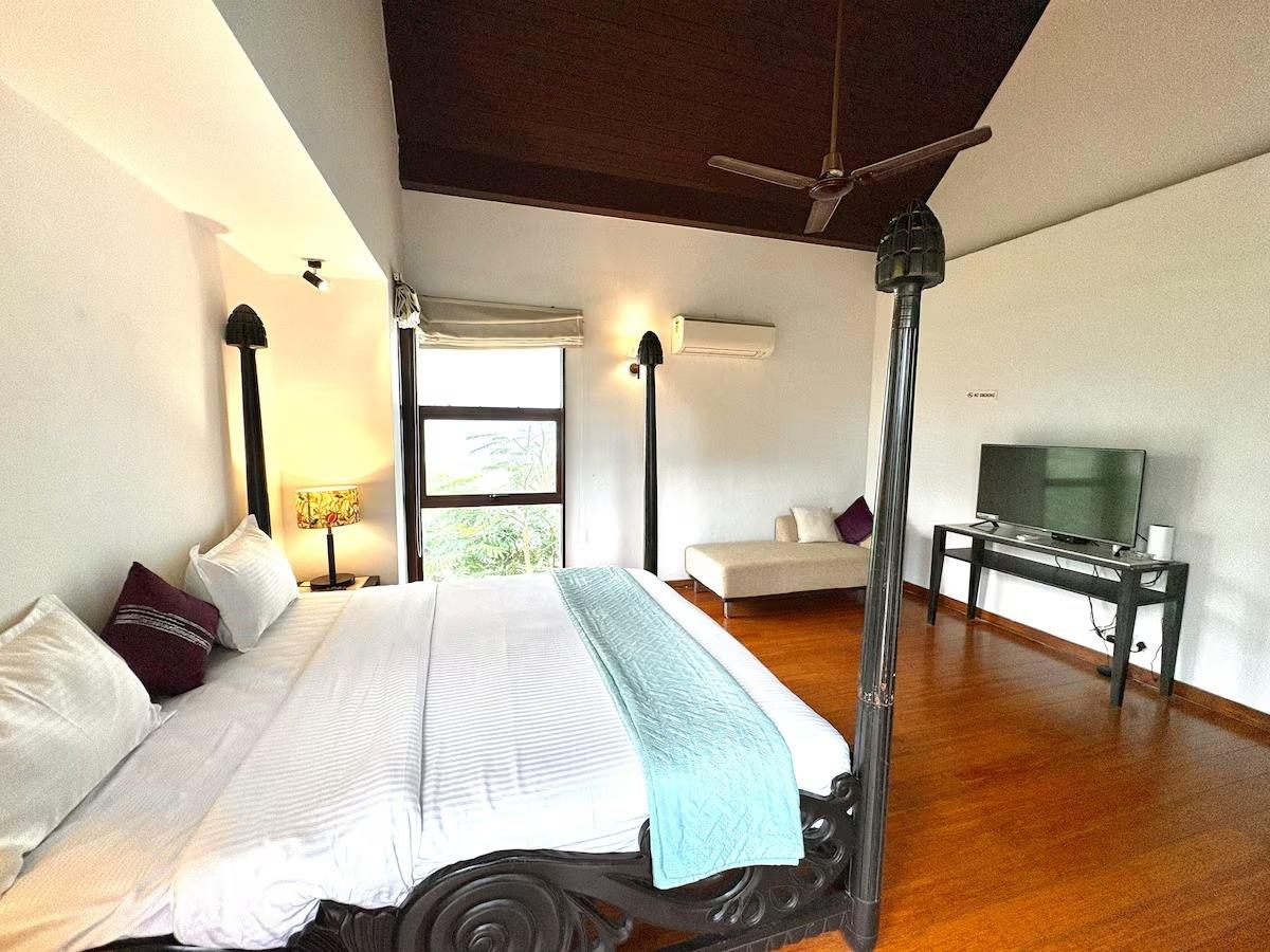 Balinese 3BHK Villa | Pvt Pool & Garden | Candolim x Solis Nature