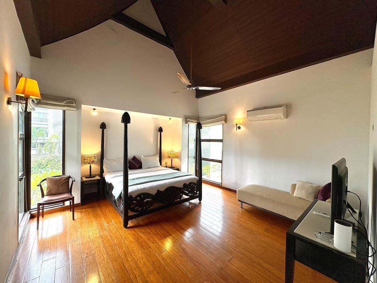 Balinese 3BHK Villa | Pvt Pool & Garden | Candolim x Solis Nature