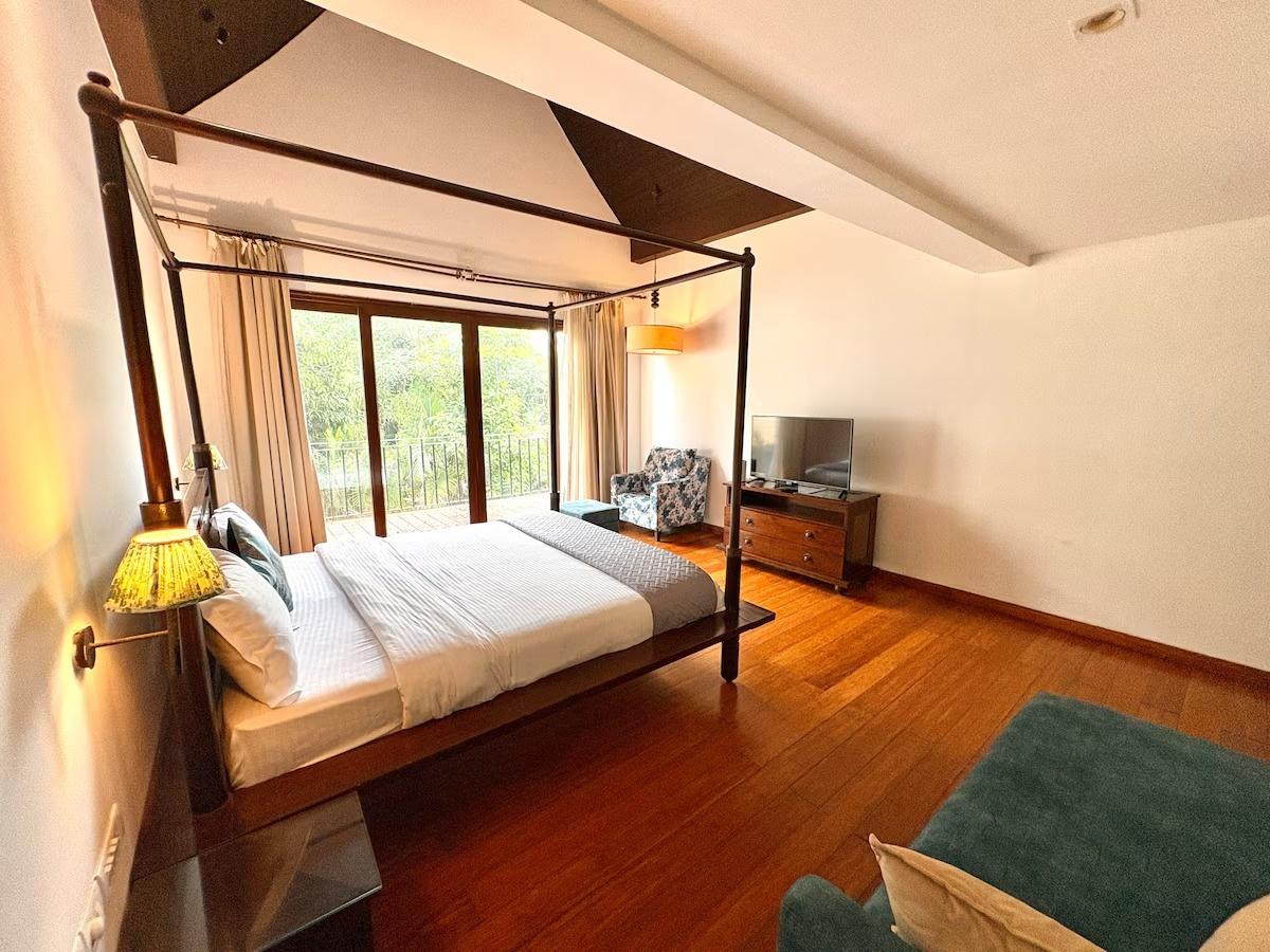 Balinese 3BHK Villa | Pvt Pool & Garden | Candolim x Solis Nature
