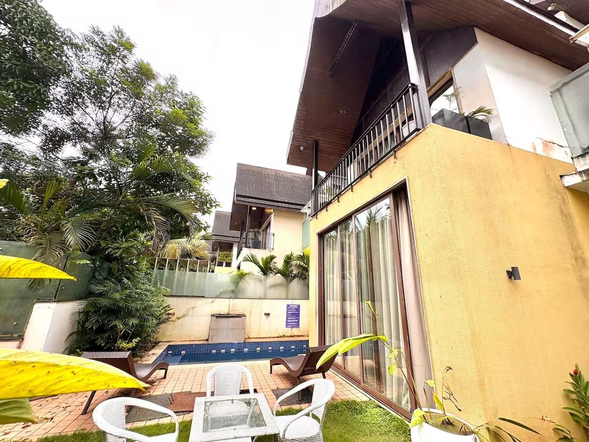 Balinese 3BHK Villa | Pvt Pool & Garden | Candolim x Solis Nature