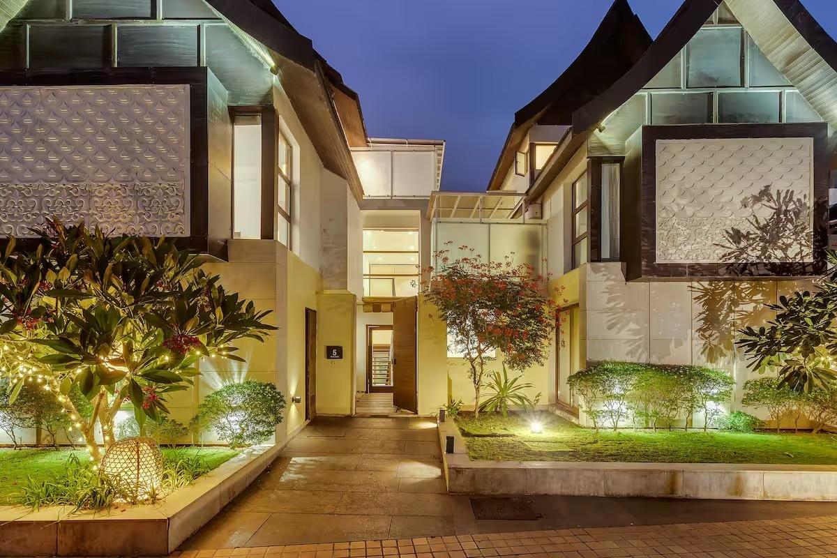 Balinese 3BHK Villa | Pvt Pool & Garden | Candolim x Solis Nature