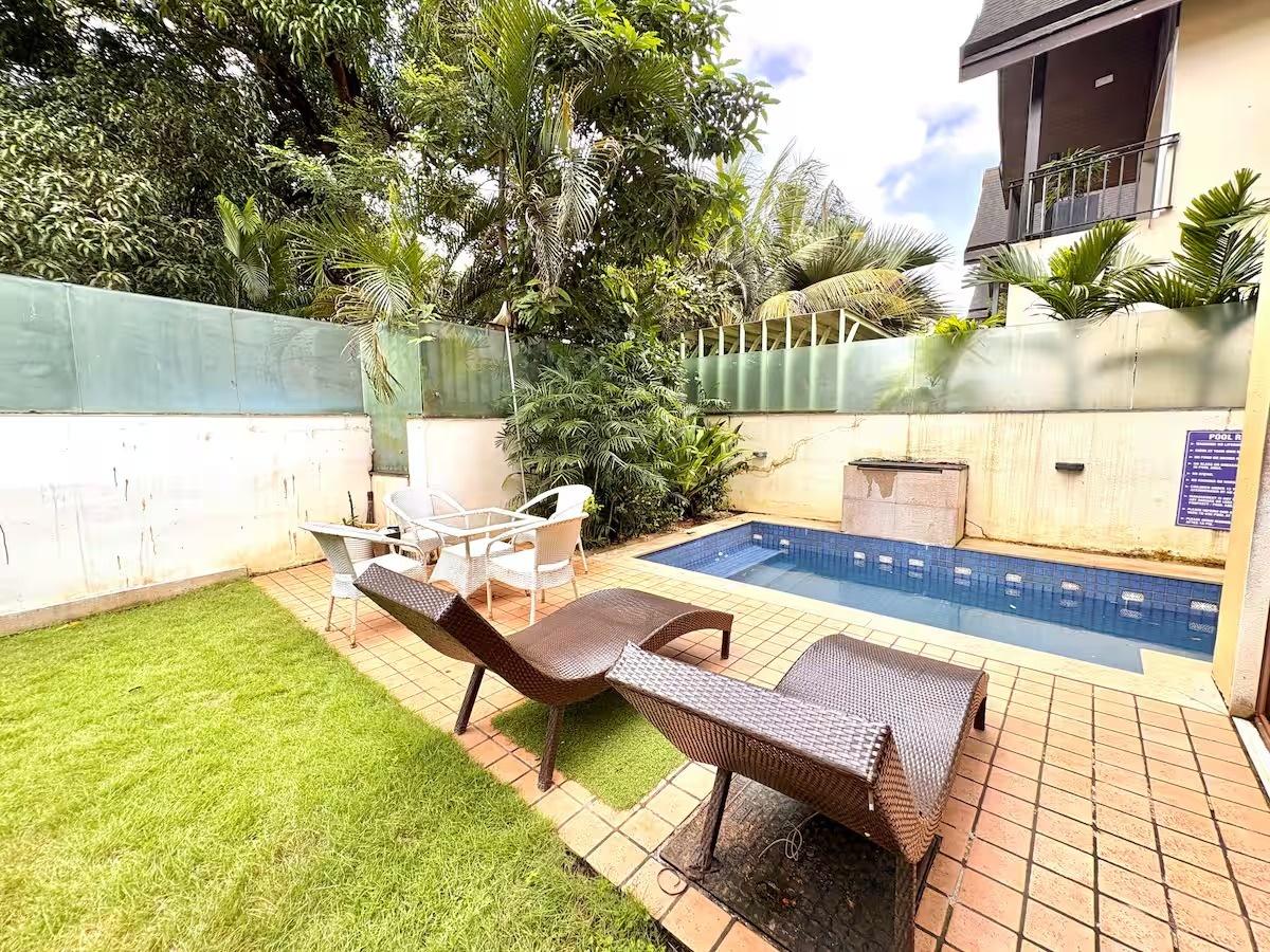 Balinese 3BHK Villa | Pvt Pool & Garden | Candolim x Solis Nature