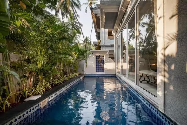 Aqua - Luxury Private Pool Villa near Calangute x Solis Nature